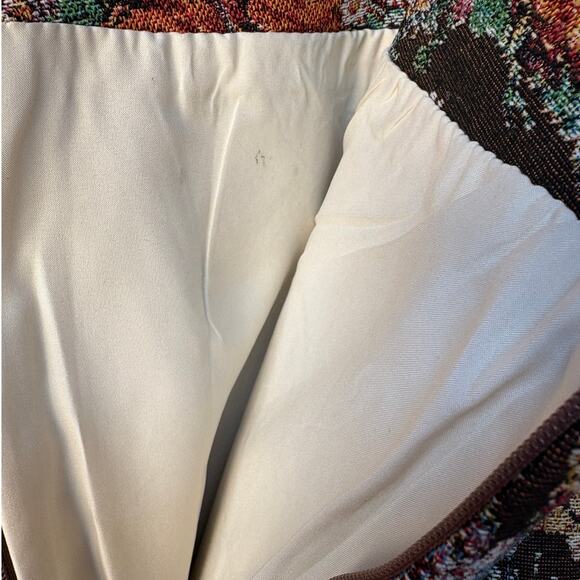 NWT Cider Jacquard Kittens Mid-Rise Mini Skort w Side Zip Fall Colors size 24 - Picture 5 of 10